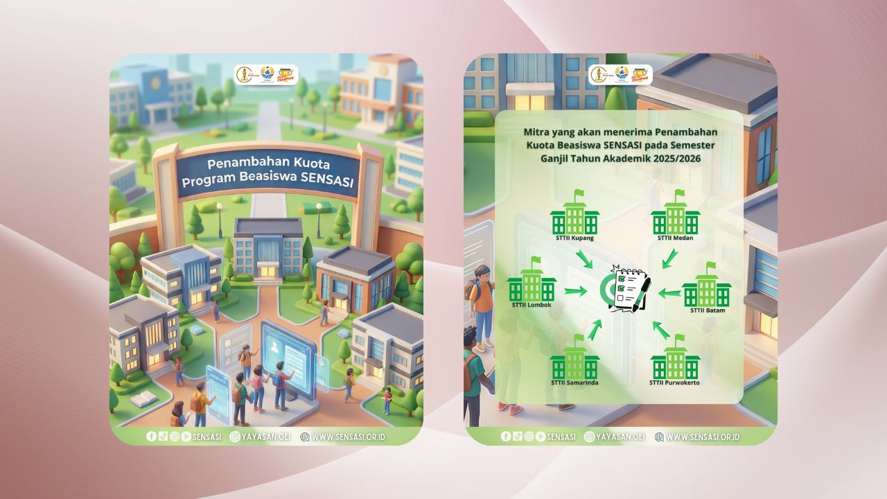 Penambahan Kuota Penerima Program Beasiswa SENSASI Semester Genap 2025/2026